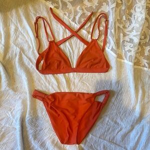 Monday Swimwear Red Bikini SET